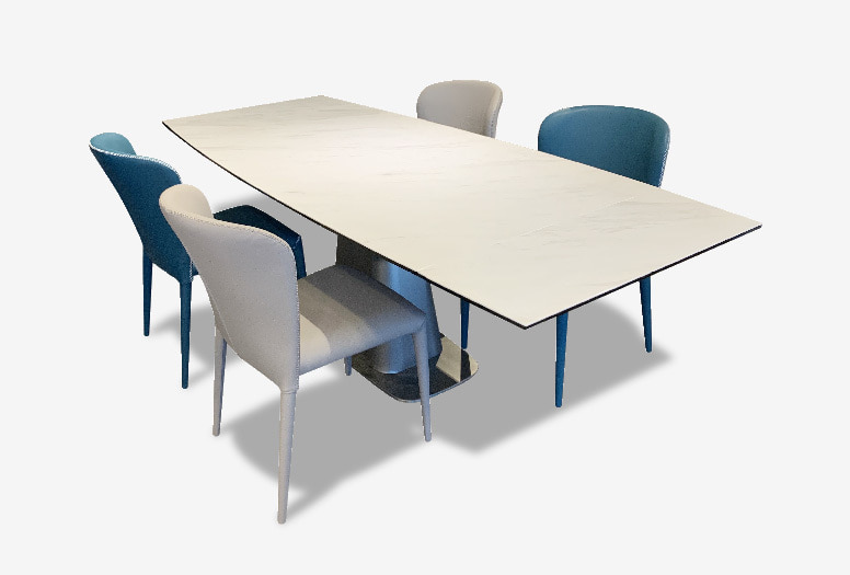 CUSCO CERAMIC TABLE SET(확장6인용-의자4개)